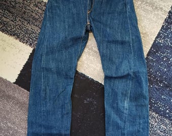 RARE! Vintage 00s Levi's RED Single Pocket Twisted Leg Engineered Selvedge Jeans Boys/girls W24x30