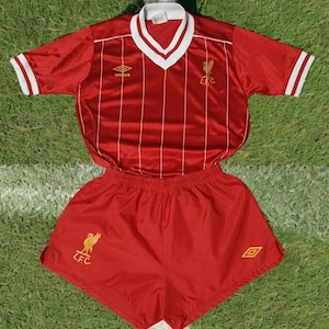 Liverpool 82-85 Umbro Home Jersey Top and Bottom Small