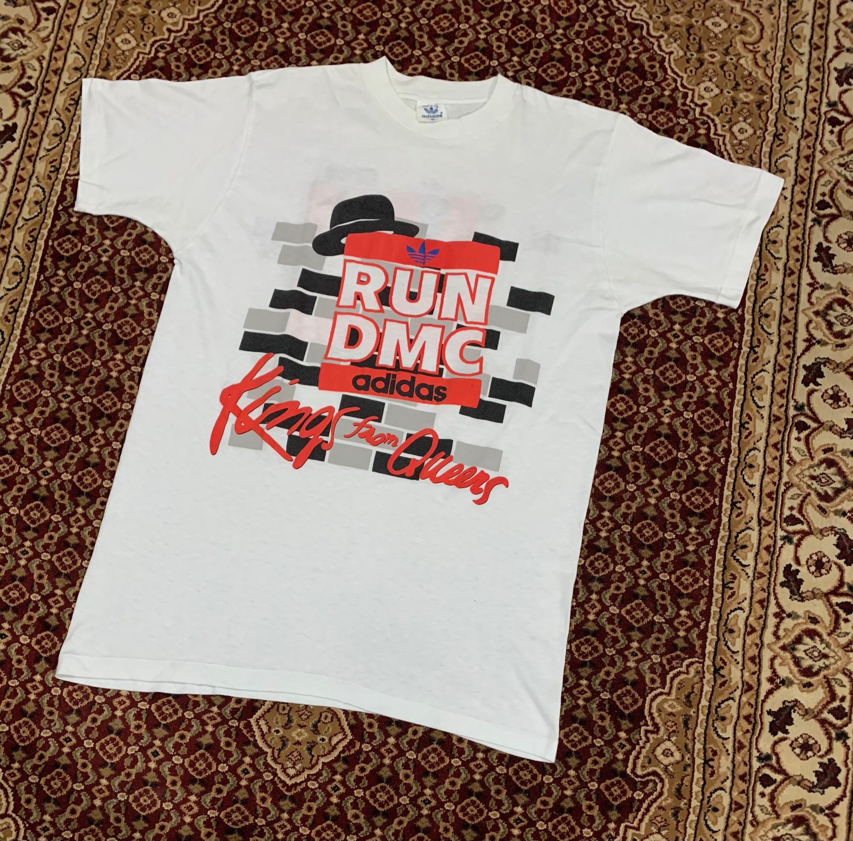RARE! Vintage Adidas X Run DMC Kings From Queens 80s Hip Hop RARE! Vintage Adidas X Run DMC Kings From Queens 80s Hip Hop