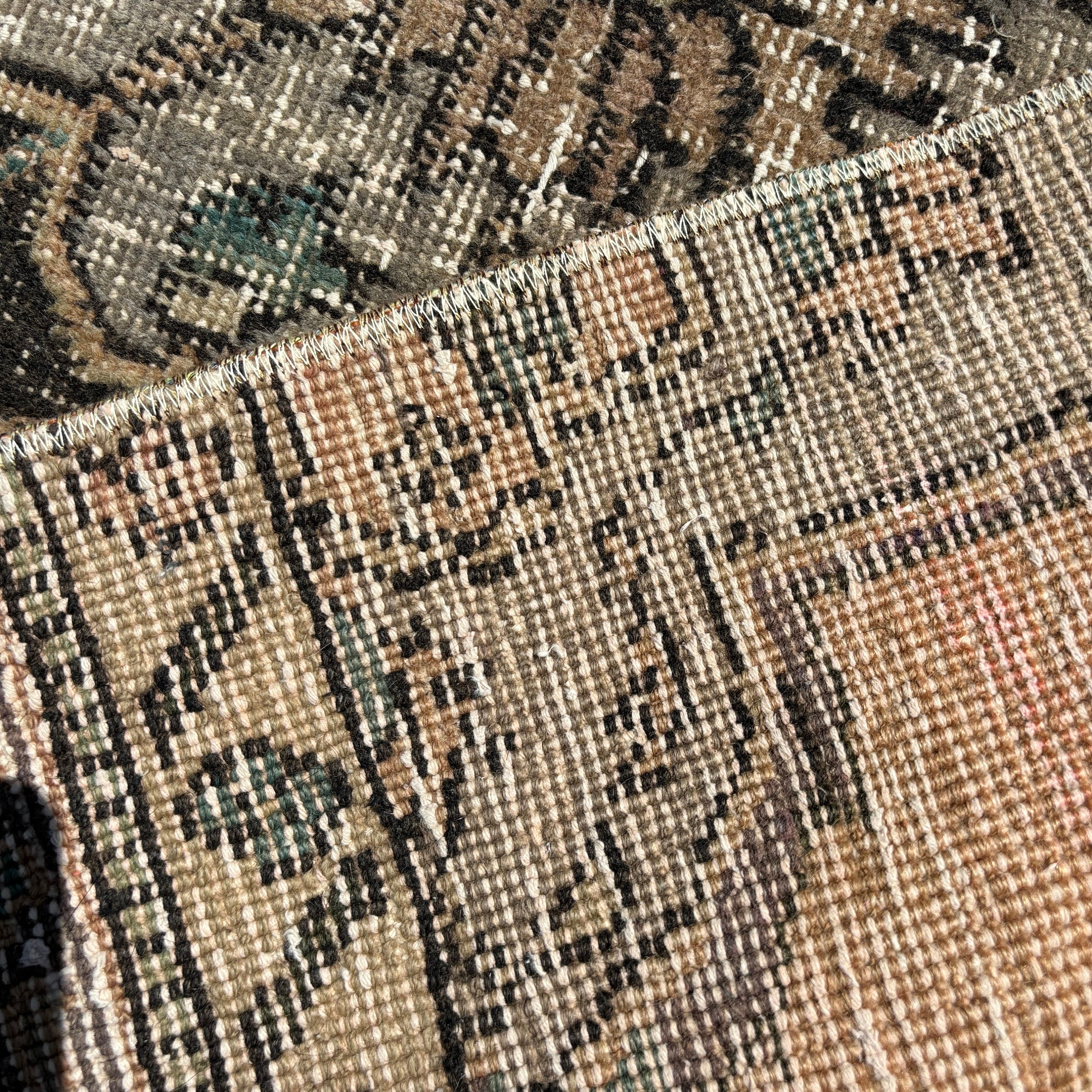 ヴィンテージラグ、3x14ランナーラグ、トルコラグ、アナトリアン