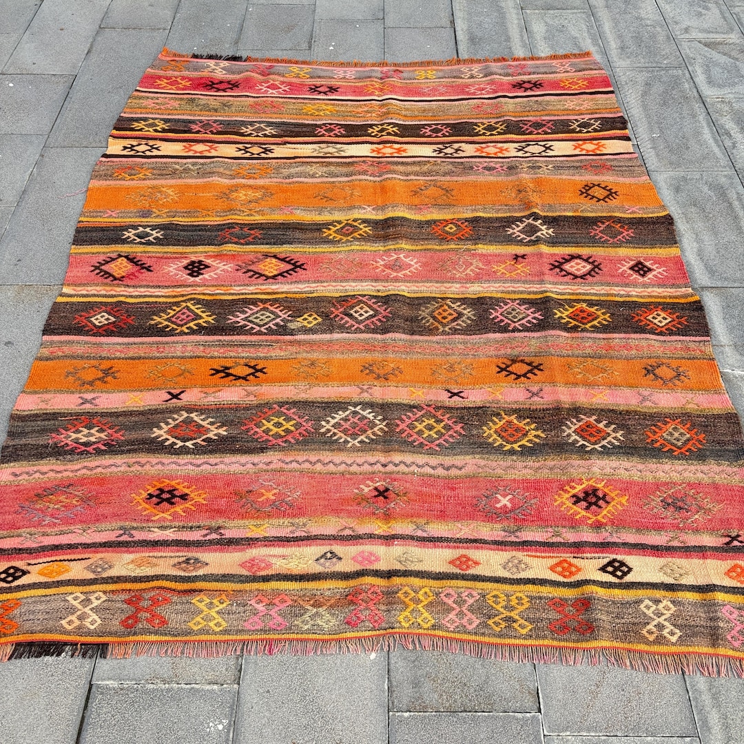 Large Kilim, Vintage Kilim, Turkish Kilim, Antique Kilim, Rugs for ...
