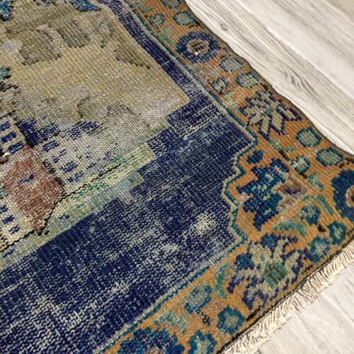 Turkish Blue rug,Green rug,Anatolia rug,Vintage rug,Medium rug,Decorative rug,Natural shops rug,Outdoor rug,Bohemian rug,Oriental rug, 2.7x4.8 Ft