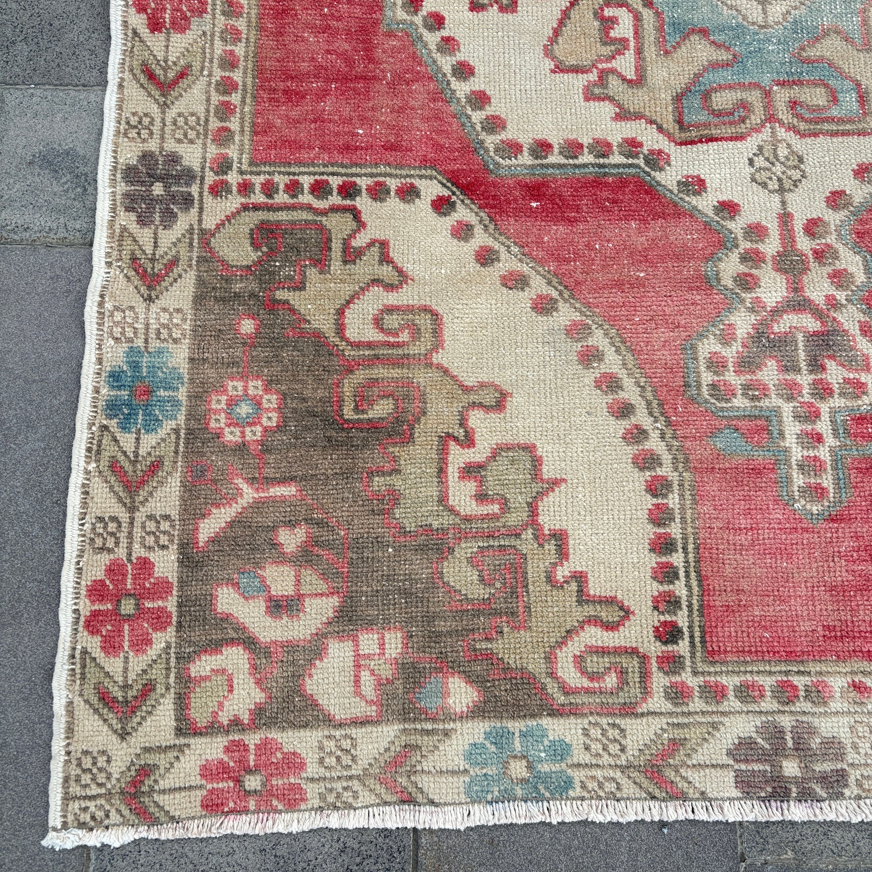 ヴィンテージラグ、トルコラグ、5x8インチのエリアラグ、アナトリアン