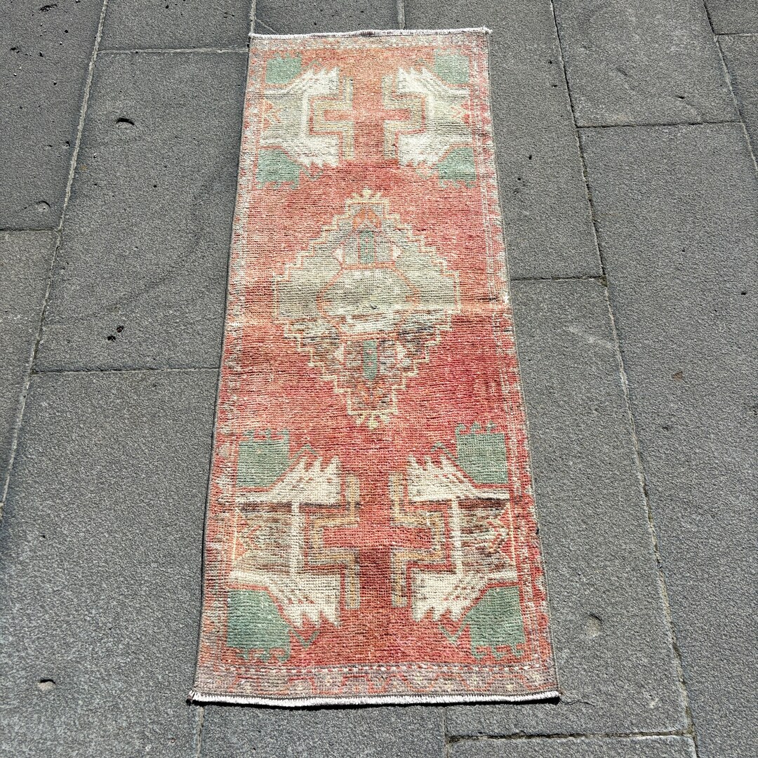 2x4 Small Rugs, Turkish Rug, Vintage Rug, Faded Oushak Rug, Rugs for ...