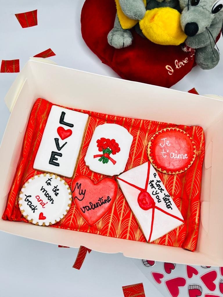Biscuits Saint Valentin - Cadeau Saint-Valentin Special Amoureux Love Cookies