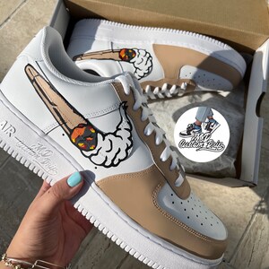 Custom blunt 420 Sneakers, Pothead Shoes, Custom Sneakers, Custom Shoes