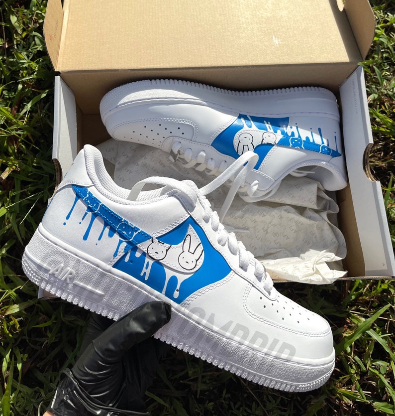 Bad Bunny Custom Air Force 1's Etsy
