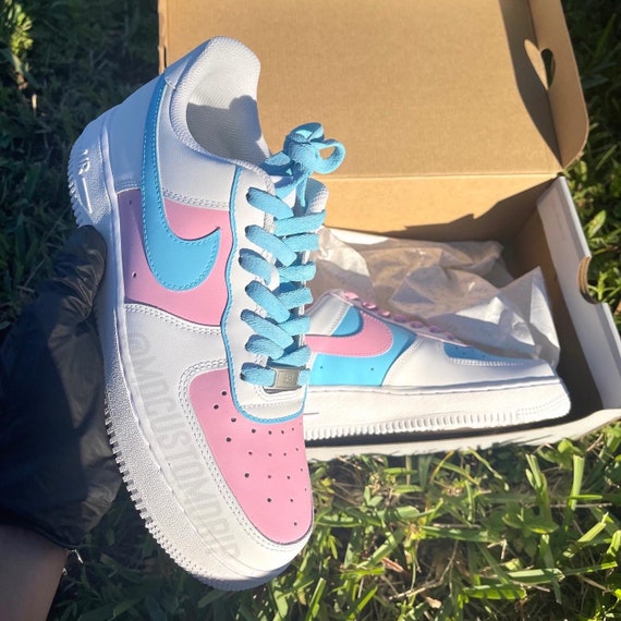 Cotton Candy AF1s - Custom Shoes