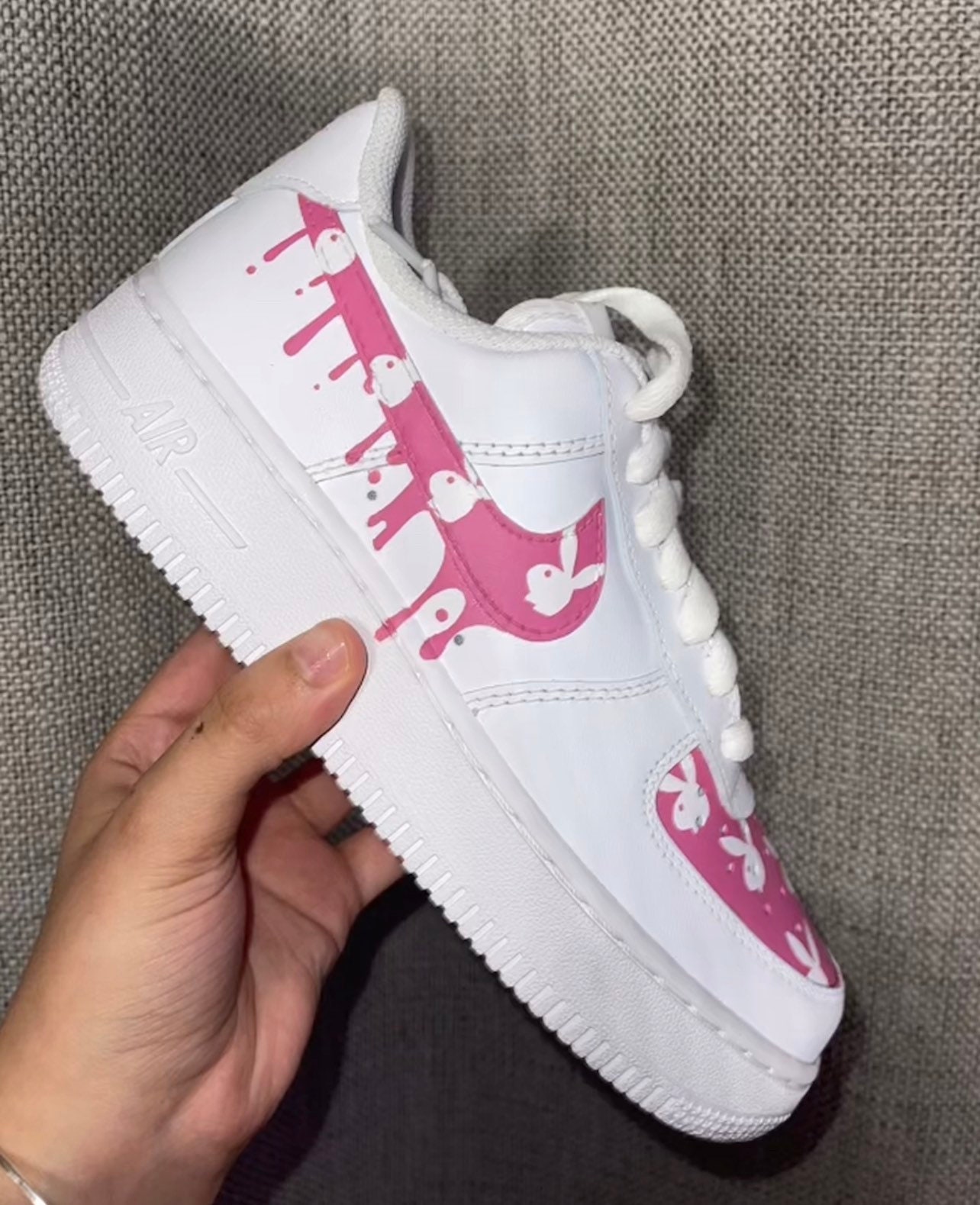 Playboy Bunny Custom Air Force 1s 