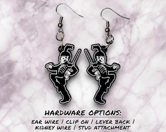 Pepe Earrings, Welcome To The Black Parade, emo earrings, emo jewelry, gifts for emo teens, mcr earrings, mcr jewelry, when we were young