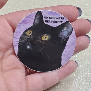 No Thoughts, Head Empty Sticker