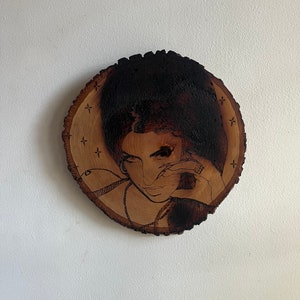 Fiesty Amy - Woodburned Wall Pop