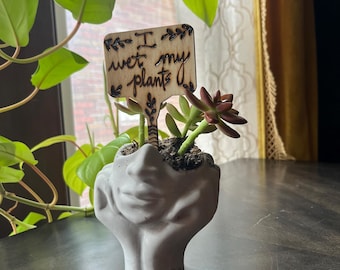 Panneau d'affichage végétal Je mouille mes plantes