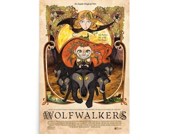 Official Cartoon Saloon Wolfwalkers Movie Poster