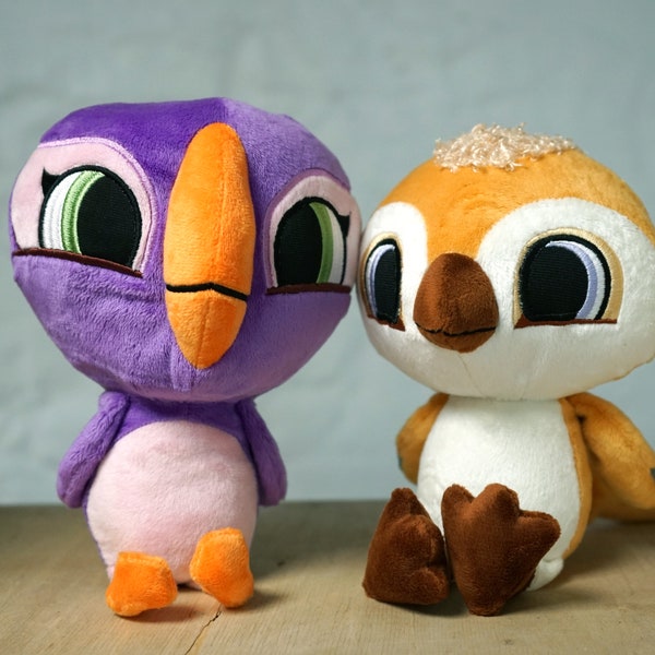 Puffin Rock Official Merchandise - Isabelle and Phoenix Plush