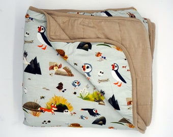 Puffin Rock - Official Merchandise - Toddler Blanket - 57 x 39 inches