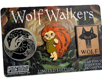 Official Wolfwalkers Augmented Reality Enamel Pins