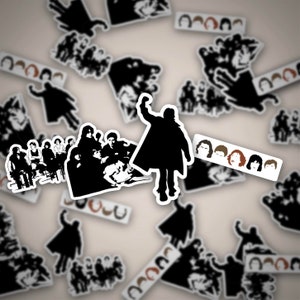 4 Movie Stickers - Approximately 2.25-3.78 inches x 0.95-3 inches