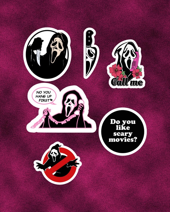 Horror Movie Logo Stickers High Quality, Laminated All Weather