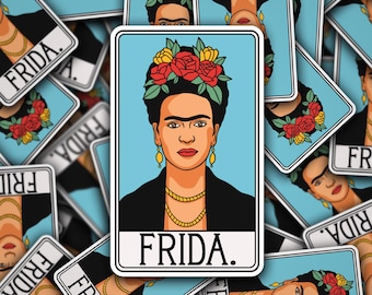 1 Frida Tarot Inspired Vinyl Sticker - Approximately 2.902 x 4.75 Inches