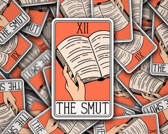 The Smut Tarot Card Vinyl Sticker - Bookish Reading