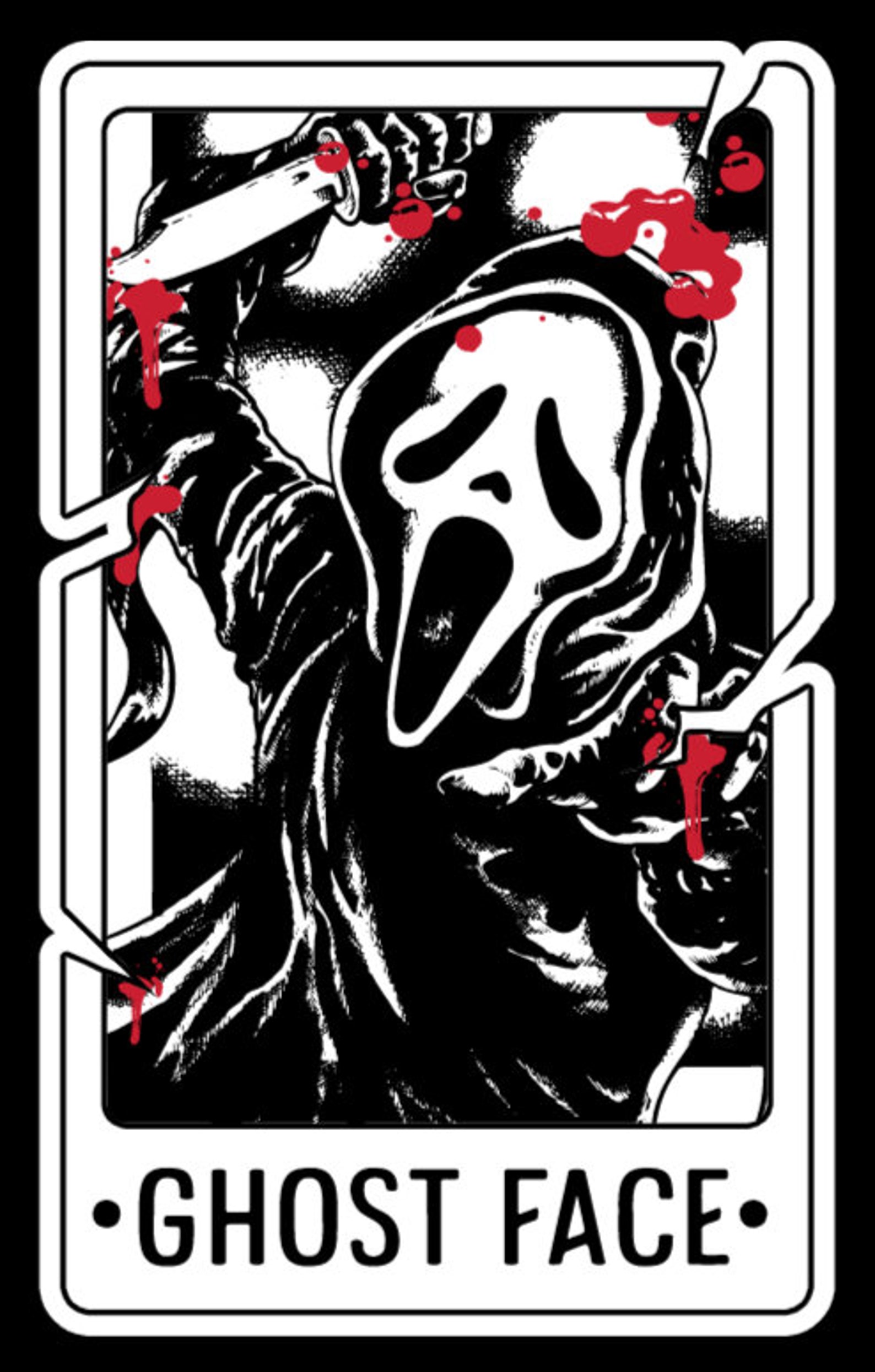 7 Horror Movie Character Tarot Card Stickers Approximately Etsy