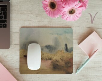 Rain In The Arroyo Mouse Pad: Original Landscape Art