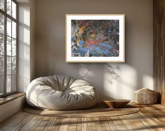 Abstract Under the Sea Art: Colorful Swirls and Textures