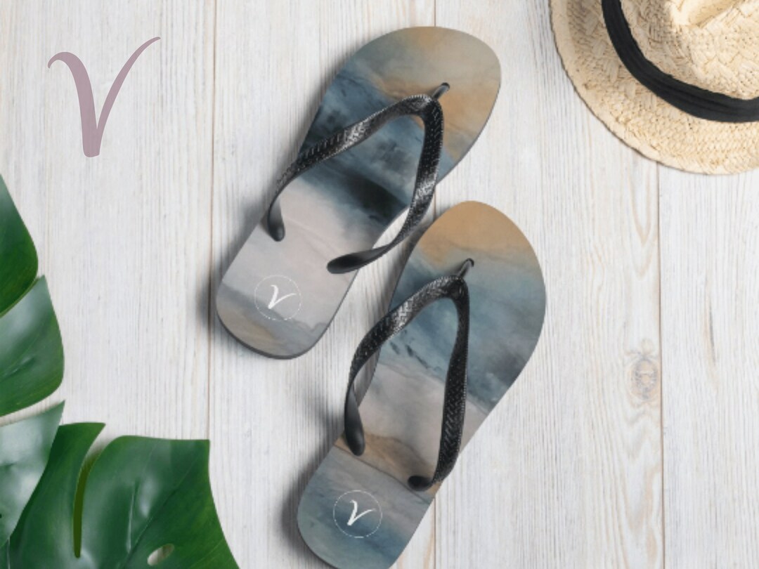 Exotic Rainbow Sunrise Wear The Expression Flip-Flops