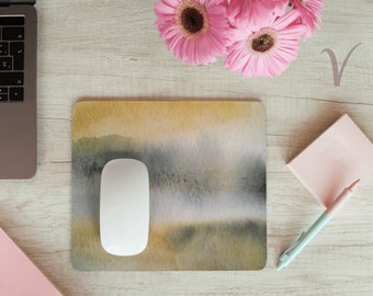 Oregon Coast Mouse Pad: Original Fog Art, Coastal Desk Decor