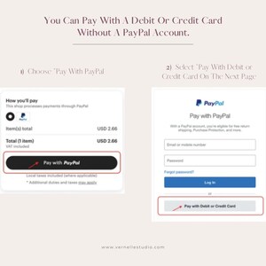 May include: Screenshot of a website showing two payment options: Pay with PayPal and Pay with Debit or Credit Card. The PayPal option shows a login screen with fields for email or mobile number, password, and a button to log in. The other option shows a button to pay with debit or credit card.