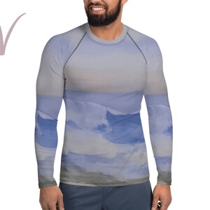 Pacific Waves Goodbye 2 All-Over Print Tshirt, Męska koszulka z długim rękawem, Koszulka Ocean Waves, Koszulka Beach Waves, Koszulka z motywem oceanu