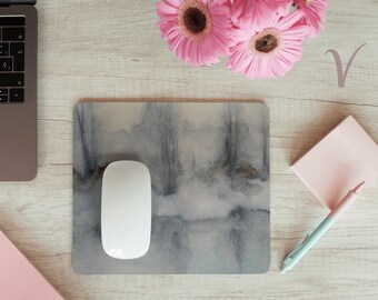 Winter Landscape Mouse Pad: Original Art, Snowy Design