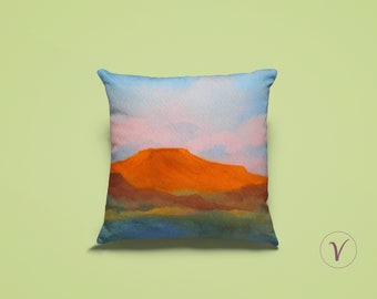 Decorative Pillow Colorado Original Art, 18x18, 22x22, Lumbar Pillow, Colorado Throw Pillow, Accent Pillow, Watercolor