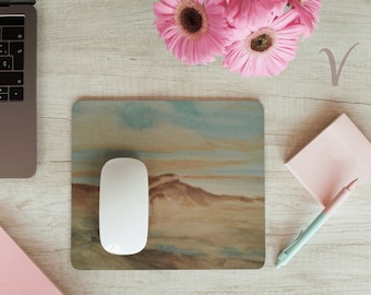 Southwest Landscape Mouse Pad: Original Art, Mountain Design (8.7&quot; x 7.1&quot;)