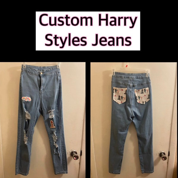 Custom Jeans Etsy