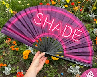 Neon Shade Fan / Drag Fan / Clack Fan / Festivals / Drag Queen