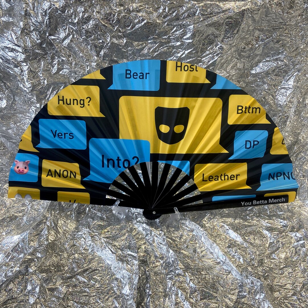 Grindr Fan / Drag Fan / Clack Fan / Festivals / Drag Queen Etsy UK