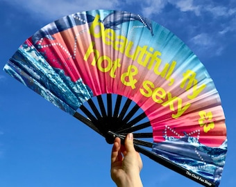 Hot and Sexy Fan: Bamboo Clack Fan for Festivals & Drag