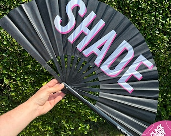 Shade Fan: Bamboo Clack Fan for Festivals & Drag Queens