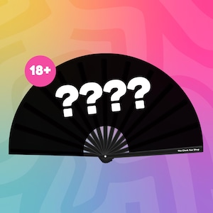 18+ Drag Queen Clack Fan: Bamboo Rave Festival Accessory