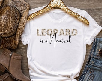 Leopard Print tshirt for Women, Stylish Leopard Shirt, Gift for friend, Cute Trendy Leopard Print Shirt, Ladies Animal Print Tee, Mom Gift