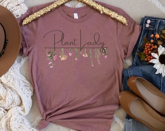 Plant Lady Shirt, Gardening Gift, Plant Mom Gift, Botanical Shirt, Plant Gift, Gardening Shirt, Plant Lover Shirt, PlantShirt, Plant Lover