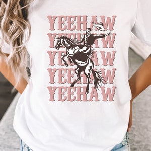 Western Graphic Tee, Yeehaw Cowboy Country Shirt Southwest Shirt Retro Graphic Tee Shirt Cowgirl Shirt Country Music Concert Shirt Nashville