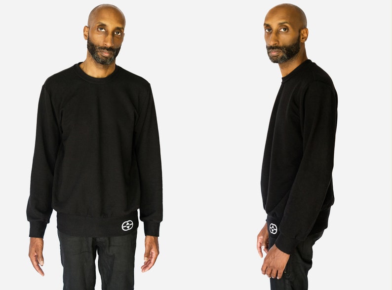 Saxe Logo shops Fleece Bamboo Sweater