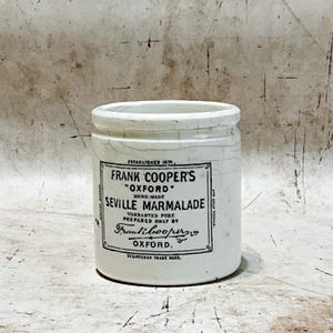 Antique Mini English Ironstone Marmalade Pot | Frank Cooper’s Advertising Jar