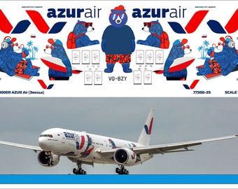 Adesivi V1 Decals Boeing 777-300 Air Canada Scala 1:144 Per Kit Revell