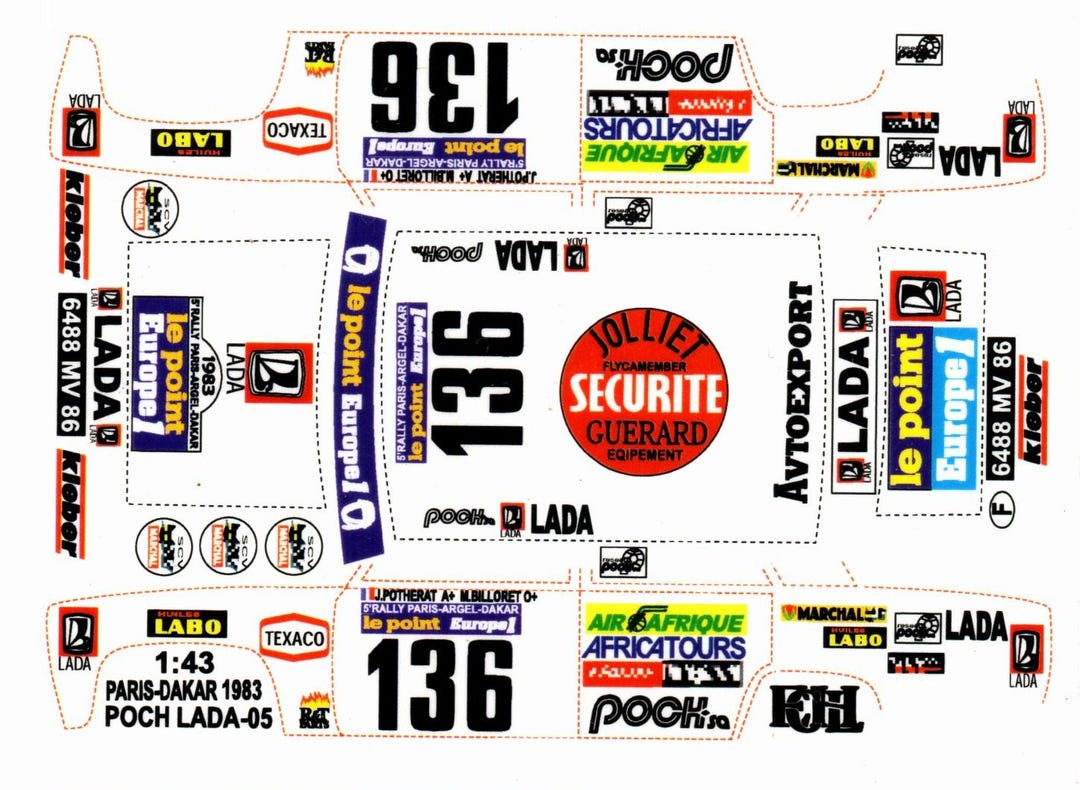 Décalcomanies 1/18 Fiat 238 Assistance Fiat Ricambi Originali - Colorado MC18013 UV