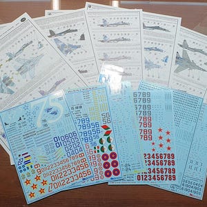 1/48 Begemot Decals #48-057 - Sukhoi Su-30SM Flankers from Irkutsk, decal