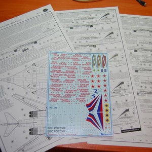 1/144 Begemot Decals #144-001 Tupolev Tu-160